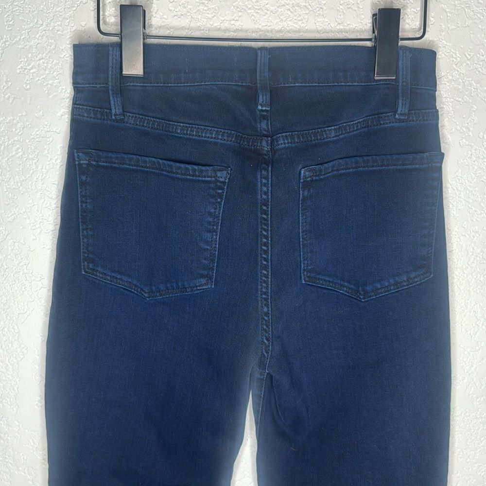 New Frame Denim Le Crop Flare Raw After Jean In Fiona Size 26 - Picture 9 of 16
